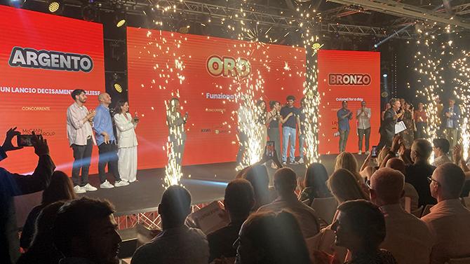 NC Awards 2025. GP Oro a ‘Funziona in Due’ di Kiwi part of Uniting Group per Durex. Argento a ‘Un lancio decisamente pugliese’ di McCann per Birra Peroni. Bronzo a  ‘Colonel for a day’ di Lateral Creative Hub + Kiwi + Freeda Platform per KFC Italia